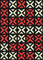 Abstract Geometric Pattern generative computational art illustration