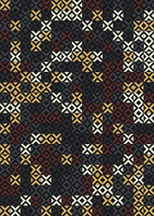 Abstract Geometric Pattern generative computational art illustration