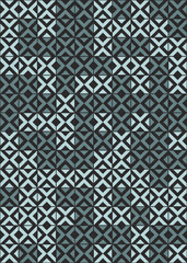 Abstract Geometric Pattern generative computational art illustration