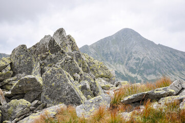 The mountains of Romania. Mountain landscape from the Retezat massif, Romania. Carpathians.