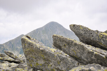 The mountains of Romania. Mountain landscape from the Retezat massif, Romania. Carpathians.