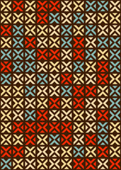 Abstract Geometric Pattern generative computational art illustration