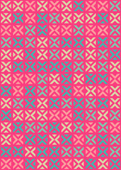 Abstract Geometric Pattern generative computational art illustration