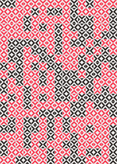 Abstract Geometric Pattern generative computational art illustration