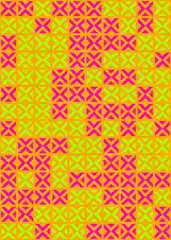 Abstract Geometric Pattern generative computational art illustration