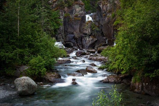 Alaska waterfall near Chitina, Alaska