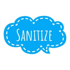 ''Sanitize'' Lettering