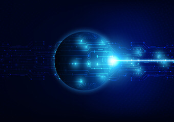 Circuit technology background with hi-tech digital