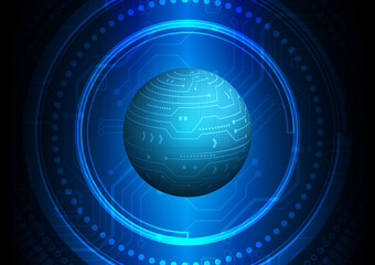 Circuit technology background with hi-tech digital