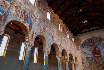 Benedictine Abbey of Sant’Angelo in Formis, Capua, Campania, Italy. The church is dedicated to...