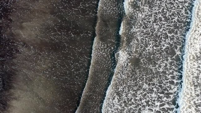 Aerial footage of Ladghar beach at Dapoli, located 200 kms from Pune on the West Coast of Maharashtra India.