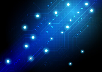 Circuit technology background with hi-tech digital