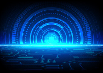 Circuit technology background with hi-tech digital