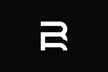 BR logo letter design on luxury background. RB logo monogram initials letter concept. BR icon logo design. RB elegant and Professional letter icon design on black background. B R RB BR - obrazy, fototapety, plakaty
