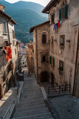 Scanno, Aquila, Abruzzo.  Scanno is an Italian town of 1 782 inhabitants located in the province of...
