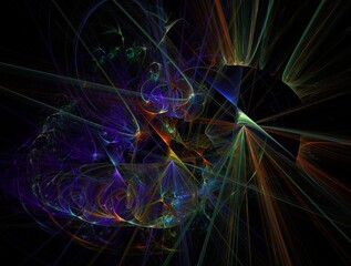 Imaginatory fractal background Image