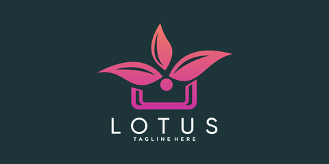 lotus logo with creative abstract concept part 4