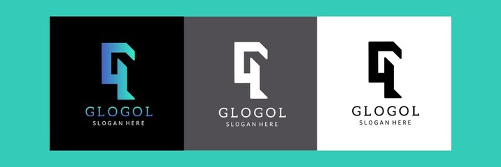 Letter G and Letter L logo icon design. Vector illustration