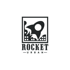 rocket illustration logo idea vector eps 10 download