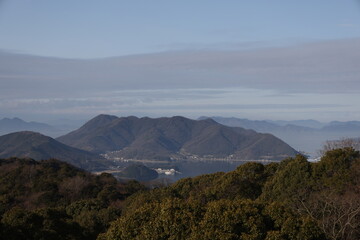 日本の広島県の鞆の浦の美しい風景