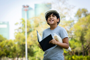 Indian boys dreams of a career as an engineer and architect.