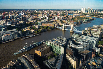 aerial view of the city