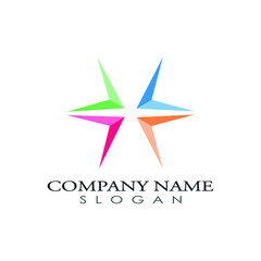 Obraz premium Community logo icon design template