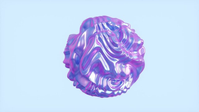 abstract background ,animation of abstract  morphing liquid shape. 4K seamless looped 3D video with alpha matte. 3D rendering.