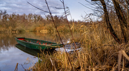 boat on the lake