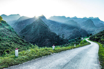 road in mountains