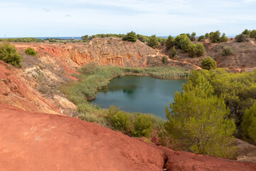 Otranto Puglia bauxite lake