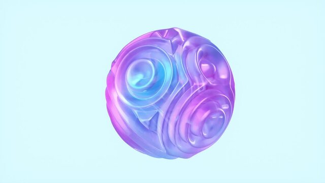 abstract background ,animation of abstract  morphing liquid shape. 1080p seamless looped 3D video with alpha matte. 3D rendering.