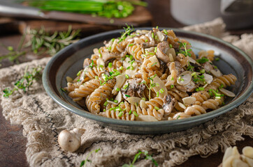 Delicious creamy pasta