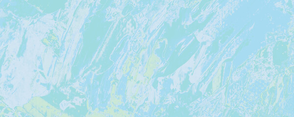 Blue Trendy Canva. Pastel Beauty Background. Mint - 418481031