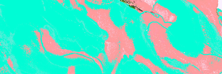 Bright Artistic Batik. Pink Cotton Design. Pastel Luxury Element. White Nature Print. Ocean Tie Dye Illustration. Azure Silk Artwork. Wet Presentation. Abstract Texture. - 418481060