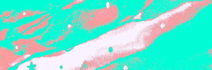 Pastel Minimal Image. Bright Cotton Design. Azure Popular Poster. Sea Fluid Decor. Ocean Aquarelle Canva. White Textile Pattern. Dynamic Panorama. Abstract Panorama. - 418481077