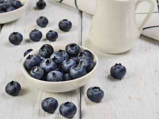 blueberries and yogurt