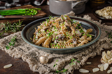 Delicious creamy pasta