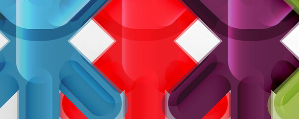 Abstract glossy crosses background for business or technology presentations, internet posters or web brochure covers