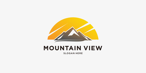mountain logo with creative abstrac concept part 1