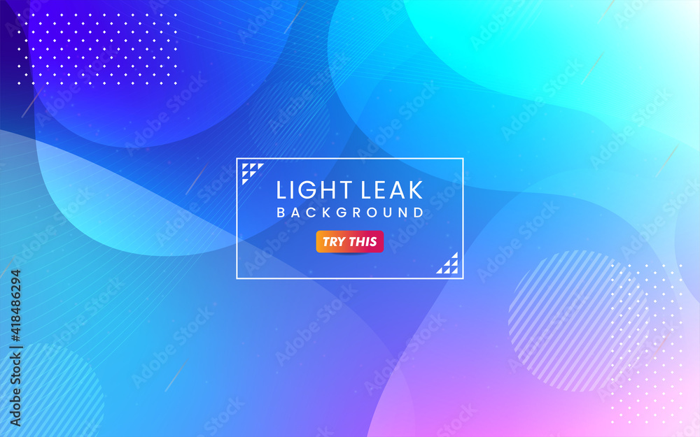 Poster abstract colorful light leak background. modern dynamic background usable for greeting card, banner,