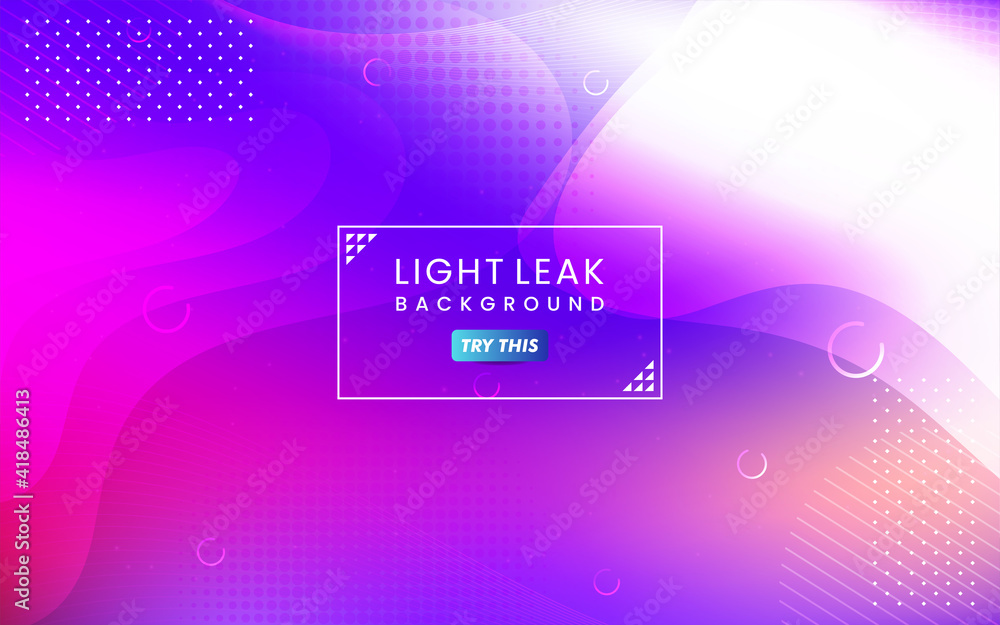 Poster abstract colorful light leak background. modern dynamic background usable for greeting card, banner,