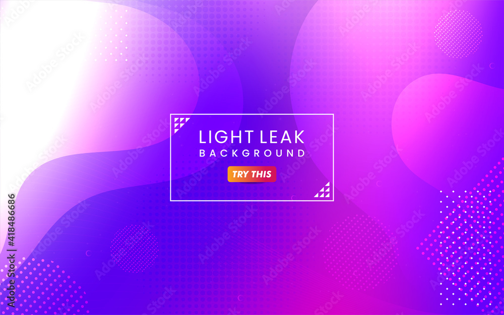 Poster abstract colorful light leak background. modern dynamic background usable for greeting card, banner,