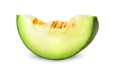 Melon isolated on the white background .