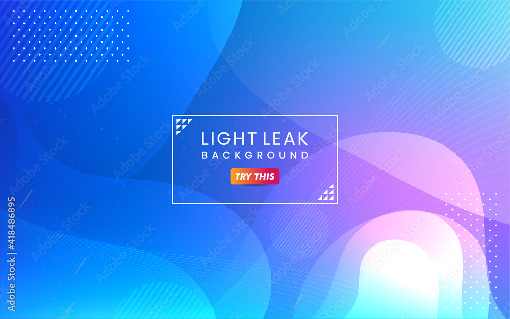 Poster abstract colorful light leak background. modern dynamic background usable for greeting card, banner,
