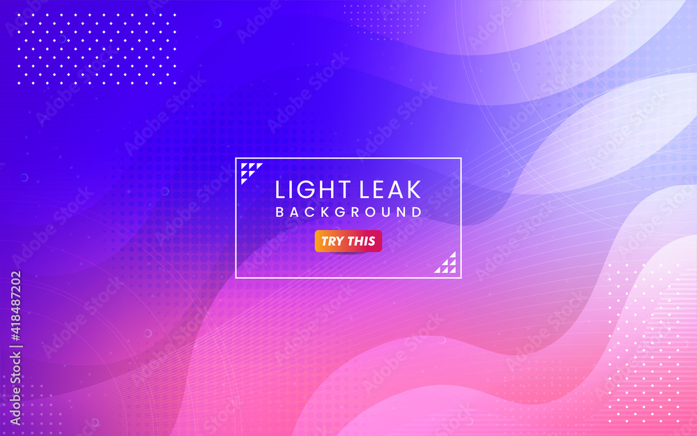 Poster abstract colorful light leak background. modern dynamic background usable for greeting card, banner,