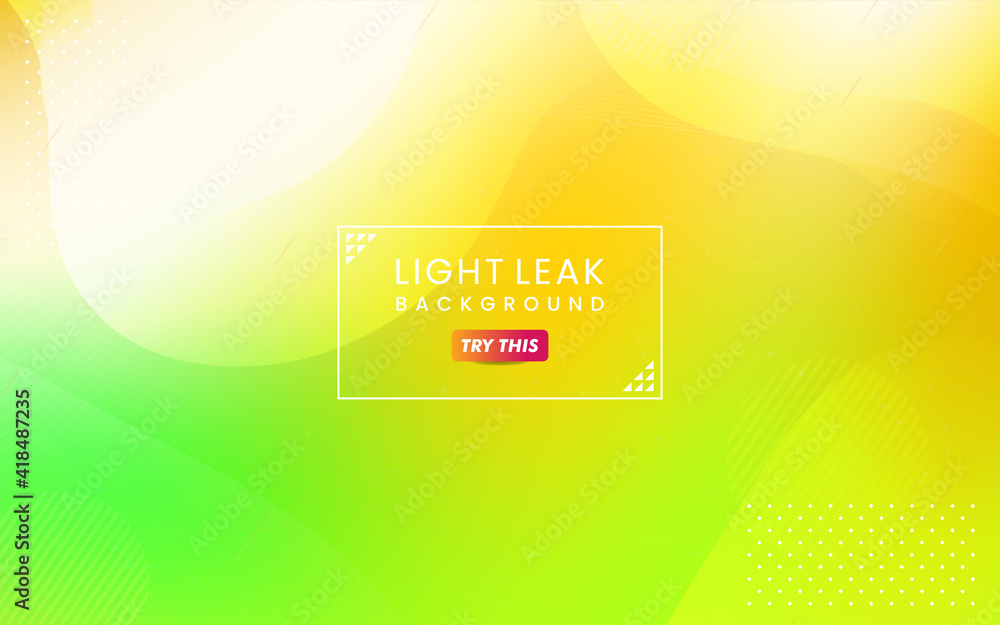 Poster abstract colorful light leak background. modern dynamic background usable for greeting card, banner,