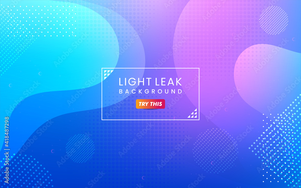 Poster abstract colorful light leak background. modern dynamic background usable for greeting card, banner,