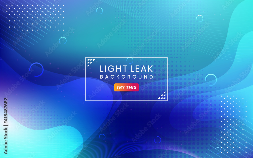Poster abstract colorful light leak background. modern dynamic background usable for greeting card, banner,