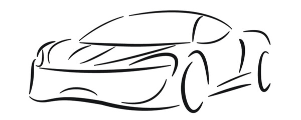 sports car outline